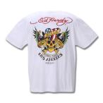 大きいサイズ メンズ Ed Hardy プリント 半袖 Tシャツ オフホワイト 1278-0525-1 3L 4L 5L 6L 8L