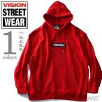 大きいサイズ メンズ VISION STREET WEAR 刺繍BOXロゴプルパーカー 8704126