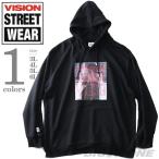 大きいサイズ メンズ VISION STREET WEAR フォト プリント プルオーバー パーカー 9304108
