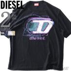 大きいサイズメンズDIESELディーゼルプリント半袖TシャツT-ADJUS...