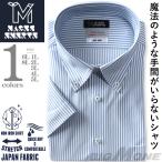 【2点購入で10,980円（税込）】 大きいサイズ メンズ MAGIC SHIRTS × TEXIMA ノーアイロン 半袖 ニット ワイシャツ ボタンダウン ms-240210bd