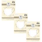 彩 SAI シルクフィールマスク ふつうサイズ ホワイト×ベージュ 20枚入り×3【3個セット】送料無料 おしゃれ マスク