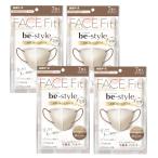 ショッピング立体マスク be-style ビースタイル 立体マスク ふつうサイズ サンドベージュ×マロン 7枚入×4【4個セット】【ネコポス】送料無料 バイカラー おしゃれ 不