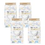 be-style ビースタイル 立体マスク ふつうサイズ プレミアムホワイト 20枚入×4【4個セット】送料無料 メイクがつきにくい 不織布 花粉症 3Dマスク 白元アース