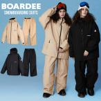 BOARDEE スノボウェア レディース 上下セット スノーボードウェア BD24JFOT01U×OB01U ボーディー ユニセックスサイズ
