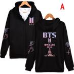 BTS(防弾少年団)Love Yourself グッズ 服 スウェット コートトレーナー  打歌服 応援服 グッズ レディース メンズ 男女兼用 秋冬スウェット コート 韓流グッズ