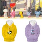 BTS(防弾少年団) BT21  グッズ 服 スウェット コートトレーナー 打歌服 応援服 グッズ レディース メンズ 男女兼用 スウェット コート 韓流グッズ 男女の子供服