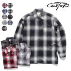 キャルトップ【CalTop】OMBRE LS SHIRTS チェックシャツ シャツ オンブレ 長袖 メンズ レディース ユニセックス アメリカ オーバーサイズ