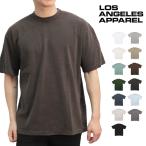 ロサンゼルスアパレル【Los Angeles Apparel】6.5oz Garment Crew Neck T-Shirt Tシャツ 無地 ウォッシュ ユニセックス MADE IN USA【ネコポス発送無料】