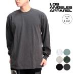 T[XApyLos Angeles Apparelz6.5oz Long Sleeve Garment Dye Crew Neck T-Shirt T  EHbV AJylR|Xz