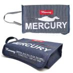 マーキュリー【MERCURY】 ティッシュボックスカバー MEDENTB/MEHINTB デニム ヒッコリー アメリカン雑貨 インテリア 折りたたみ 【1点のみメール便発送可】