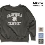 ショッピングミク ミクスタ【MIXTA】S278 CREW NECK SWEAT SET IN TABBY 25AW クルーネック スウェット ラグラン トレーナー プルオーバー 裏起毛 メンズ レディース アメリカ