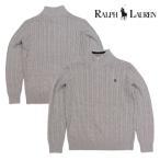 ショッピングラルフ ポロ ラルフローレン 【POLO RALPH LAUREN】323868894 ボーイズ モデル ニットハーフジップ セーター メンズ トップス ポニー 長袖 ケーブルニット コットン