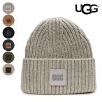 【UGG/アグ】正規品 20061 CHUNKY RIB BEANIE LOGO/チャンキーリブビーニーロゴ リブ ロゴ ビーニー ニット帽 レディース ギフト【ネコポス発送】