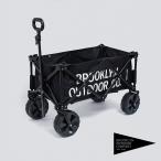 BROOKLYN OUTDOOR COMPANY (ブルックリンアウトドアカンパニー)  BOC The Folding Wagon アウトドアワゴン 折り畳み式 キャリーワゴン BLACK