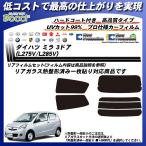 ダイハツ ミラ 3ドア (L275V/L285V) ニュープロテクション 熱整形一枚貼りあり カット済みカーフィルム リアセット