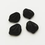チェコビーズ リーフ12x15mm ブラック 6個 パーツ アクセサリー ハンドメイド 手芸 手作り 素材
