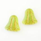 Yahoo! Yahoo!ショッピング(ヤフー ショッピング)チェコビーズ ベルフラワー17mm ライトグリーン 1個 パーツ アクセサリー ハンドメイド 手芸 手作り 素材