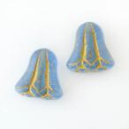 Yahoo! Yahoo!ショッピング(ヤフー ショッピング)チェコビーズ ベルフラワー17mm ブルー 1個 パーツ アクセサリー ハンドメイド 手芸 手作り 素材