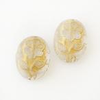 チェコビーズ フラワー21/26mm クリスタル 1個 パーツ アクセサリー ハンドメイド 手芸 手作り 素材
