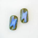 チェコビーズ レクタングルZカット16/8mm ラピス 2個 パーツ アクセサリー ハンドメイド 手芸 手作り 素材