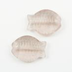 Yahoo! Yahoo!ショッピング(ヤフー ショッピング)チェコビーズ フィッシュ24x18mm ライトピンク 1個 パーツ アクセサリー ハンドメイド 手芸 手作り 素材