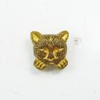 チェコビーズ シンキングキャット 17mm アンバー 1個 パーツ アクセサリー ハンドメイド 手芸 手作り 素材