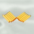 Yahoo! Yahoo!ショッピング(ヤフー ショッピング)チェコビーズ 竹ビーズ パイプビーズ ビューグルヘキサゴン15mm サテンベージュ 20個 パーツ アクセサリー ハンドメイド 手芸 手作り 素材