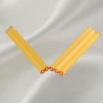 Yahoo! Yahoo!ショッピング(ヤフー ショッピング)チェコビーズ 竹ビーズ パイプビーズ ビューグルヘキサゴン30mm サテンベージュ 20個 パーツ アクセサリー ハンドメイド 手芸 手作り 素材