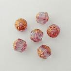 Yahoo! Yahoo!ショッピング(ヤフー ショッピング)チェコビーズ FPダブルフェイス8mm クリスタルピンク 6個 パーツ アクセサリー ハンドメイド 手芸 手作り 素材