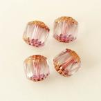チェコビーズ FPダブルフェイス10mm クリスタルピンク 4個 パーツ アクセサリー ハンドメイド 手芸 手作り 素材