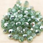 Yahoo! Yahoo!ショッピング(ヤフー ショッピング)チェコビーズ FPラウンド 4mm  グリーンコメット 50個 パーツ アクセサリー ハンドメイド 手芸 手作り 素材