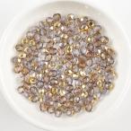 Yahoo! Yahoo!ショッピング(ヤフー ショッピング)チェコビーズ FPラウンド 4mm  クリスタルハーフゴールド 50個 パーツ アクセサリー ハンドメイド 手芸 手作り 素材