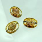 チェコビーズ FPアネモネ14/10mm クリスタルトラバティン 6個 パーツ アクセサリー ハンドメイド 手芸 手作り 素材