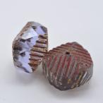 Yahoo! Yahoo!ショッピング(ヤフー ショッピング)チェコビーズ FPゲルビーズ10ｘ14mm タンザナイトピカソ 2個 パーツ アクセサリー ハンドメイド 手芸 手作り 素材