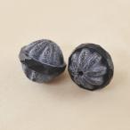 チェコビーズ 12×14mm ブラックマット 2個 ガラス ビーズ アクセサリー ハンドメイド パーツ 手芸