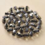 Yahoo! Yahoo!ショッピング(ヤフー ショッピング)チェコビーズ FPラウンド4mm ブラックダイヤブラックライン 50個 パーツ アクセサリー ハンドメイド 手芸 手作り 素材