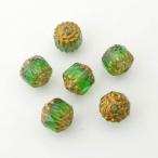 Yahoo! Yahoo!ショッピング(ヤフー ショッピング)チェコビーズ FPダブルフェイス8mm クリソライト・ブロンズ 6個 パーツ アクセサリー ハンドメイド 手芸 手作り 素材