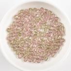 チェコビーズ FPラウンド 4mm  ピンク/ブラックダイヤ2トーン 50個 パーツ アクセサリー ハンドメイド 手芸 手作り 素材