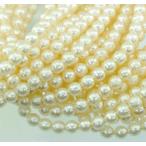 チェコビーズ ガラスパール フローズンパール6mm アイボリー 12個 パーツ アクセサリー ハンドメイド 手芸 手作り 素材