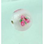 Yahoo! Yahoo!ショッピング(ヤフー ショッピング)チェコビーズ ローズラウンド 10mm ホワイト 1個 パーツ アクセサリー ハンドメイド 手芸 手作り 素材