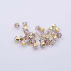 チェコビーズ スクエア ソロバン バイコーン マシンカット 3mm クリスタルオーラムマシンカット 3mm ガラスビーズ パーツ