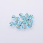 Yahoo! Yahoo!ショッピング(ヤフー ショッピング)チェコビーズ スクエア ソロバン バイコーン マシンカット 5mm アクアマリンブロンズラインマシンカット 5mm ガラスビーズ パーツ