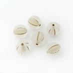 チェコビーズ パンプキン 8mm クリスタルゴールドマット 8個 かぼちゃ カボチャ ガラス ビーズ パーツ アクセサリー ハンドメイド 手芸 手作り 素材