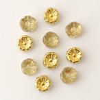 チェコビーズ プラムビーズ9mm アンバー 10個 パーツ アクセサリー ハンドメイド 手芸 手作り 素材