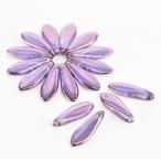 チェコビーズ ダガー   5x16mm バイオレットラスター 12個 パーツ アクセサリー ハンドメイド 手芸 手作り 素材