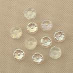 チェコビーズ プラムビーズ9mm クリスタルAB 10個 パーツ アクセサリー ハンドメイド 手芸 手作り 素材