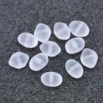 チェコビーズ フラットバイコーン6/8mm クリスタルマット 60個 パーツ アクセサリー ハンドメイド 手芸 手作り 素材