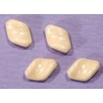 Yahoo! Yahoo!ショッピング(ヤフー ショッピング)チェコビーズ ツイスト19/13mm クリームラスター 6個 パーツ アクセサリー ハンドメイド 手芸 手作り 素材