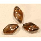 Yahoo! Yahoo!ショッピング(ヤフー ショッピング)チェコビーズ ツイスト22/14mm スモークトパーズラスター 2個 パーツ アクセサリー ハンドメイド 手芸 手作り 素材